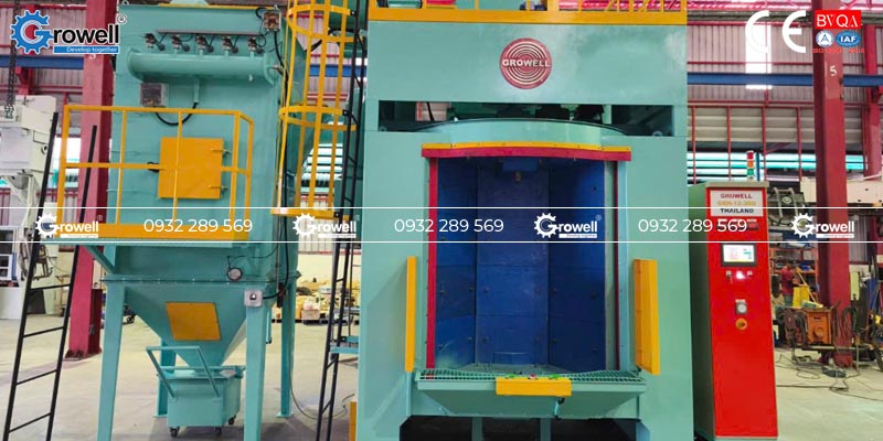 Cấu tạo máy phun bi dạng treo