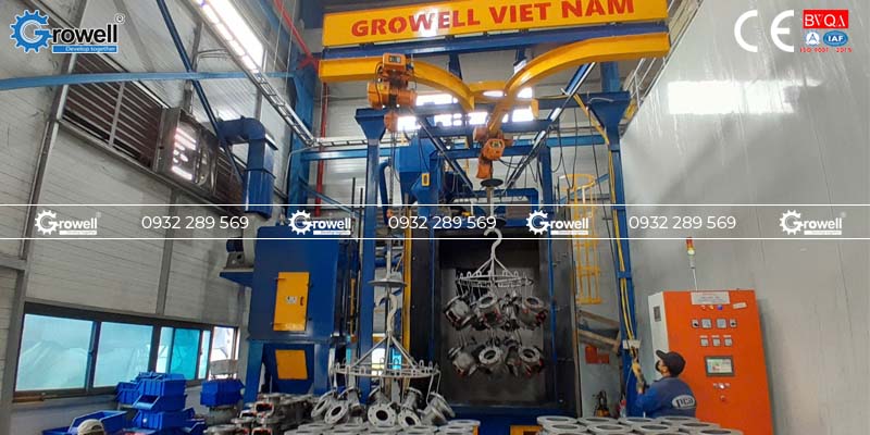 Máy phun bi dạng treo Máy phun bi dạng treo