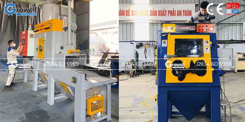 Máy phun cát tẩy rỉ sét