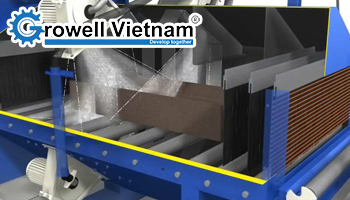 Tạo nhám kết cấu thép bằng máy phun bi công nghiệp hiệu quả
