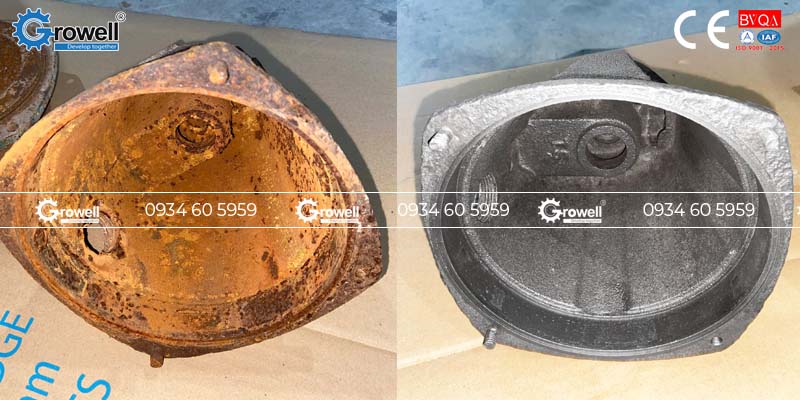 Tẩy rỉ sét vật đúc kim loại Tẩy rỉ sét vật đúc kim loại