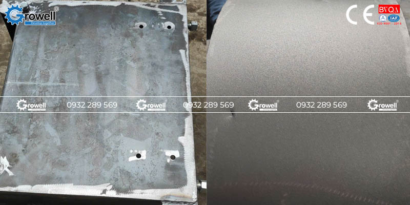 Tẩy rỉ vỏ máy công nghiệp