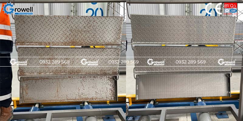Xử lý rỉ sét thép tấm Xử lý rỉ sét thép tấm