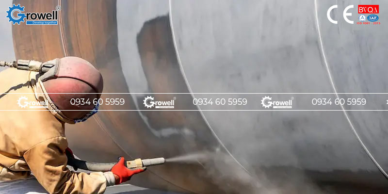 Máy bắn cát áp lực
