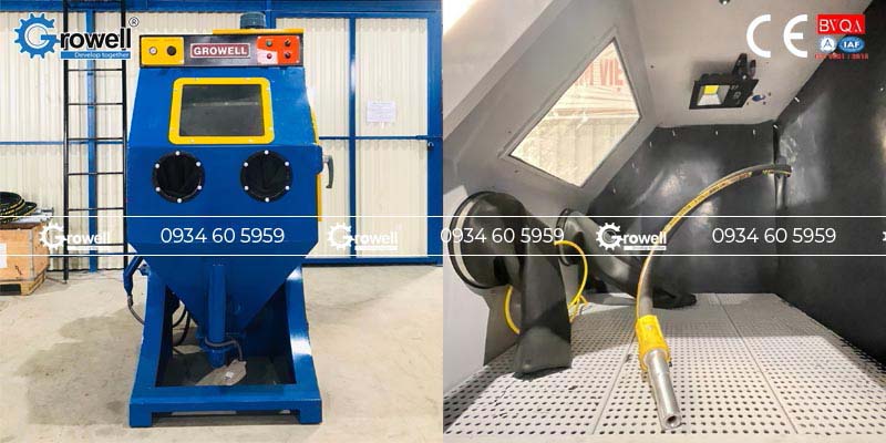 Máy bắn cát tạo nhám kim loại