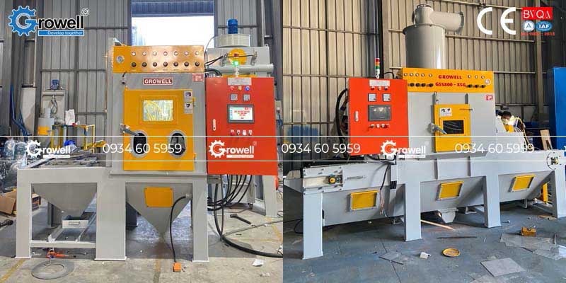 Máy bắn cát tạo nhám kim loại