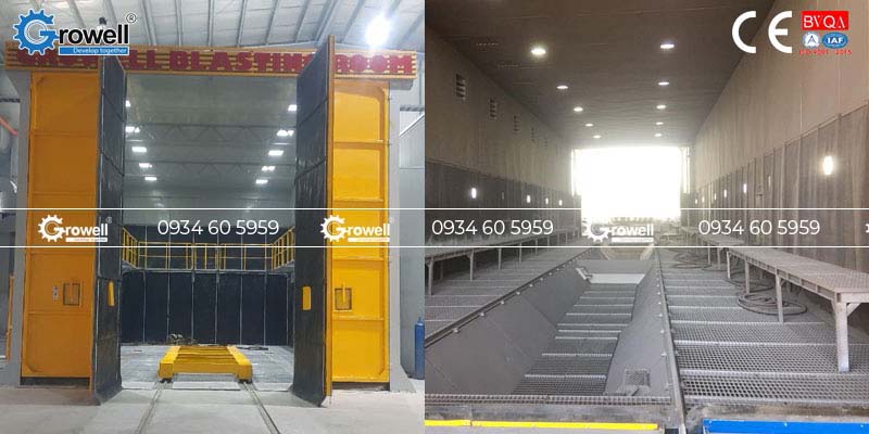 Phòng phun bi áp lực Phòng phun bi áp lực