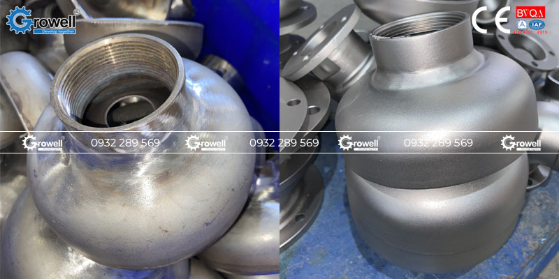 Phun bi thép xử lý inox Phun bi thép xử lý inox