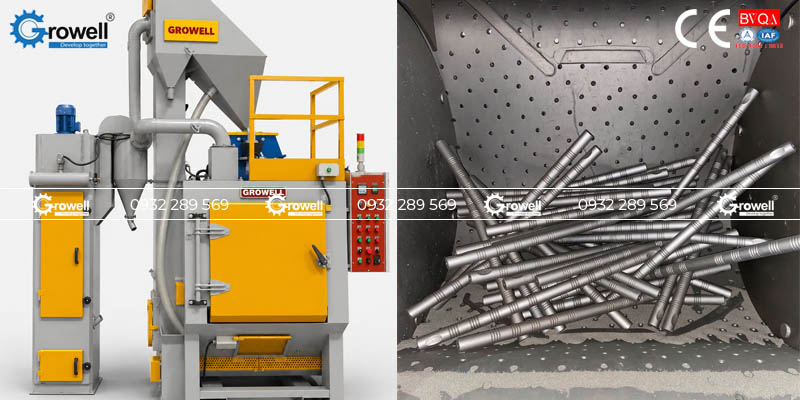 Phun bi thép xử lý inox Phun bi thép xử lý inox