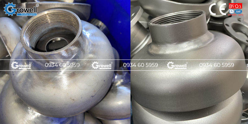 Phun cát xử lý inox