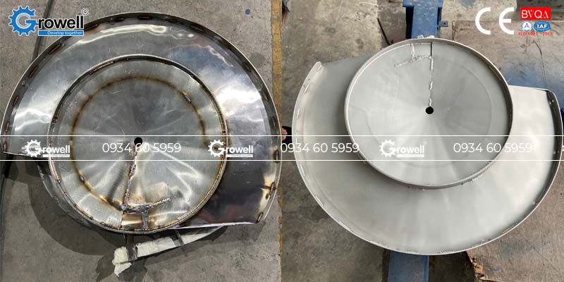 Phun cát xử lý inox