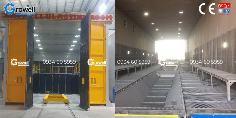 Xử lý bụi buồng phun cát Xử lý bụi buồng phun cát