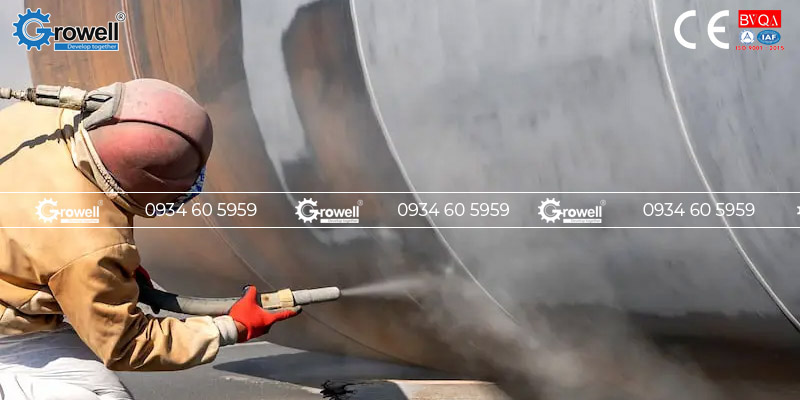 Máy bắn cát tẩy rỉ sét Máy bắn cát tẩy rỉ sét